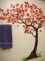 red japanese maple mural