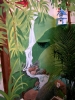 aviary mural close-up