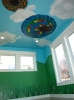 hot air balloon ceiling mural