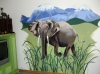 elephant mural