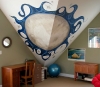  abstract moon mural